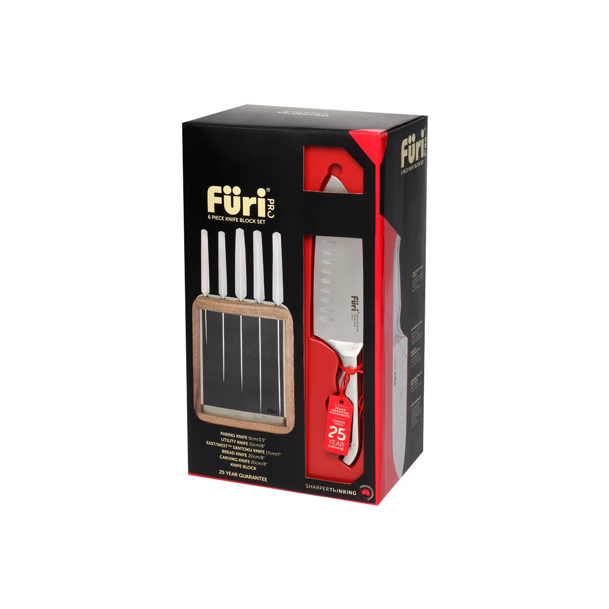 Furi-Pro Vault Clear/Wood 6 Piece Block Set