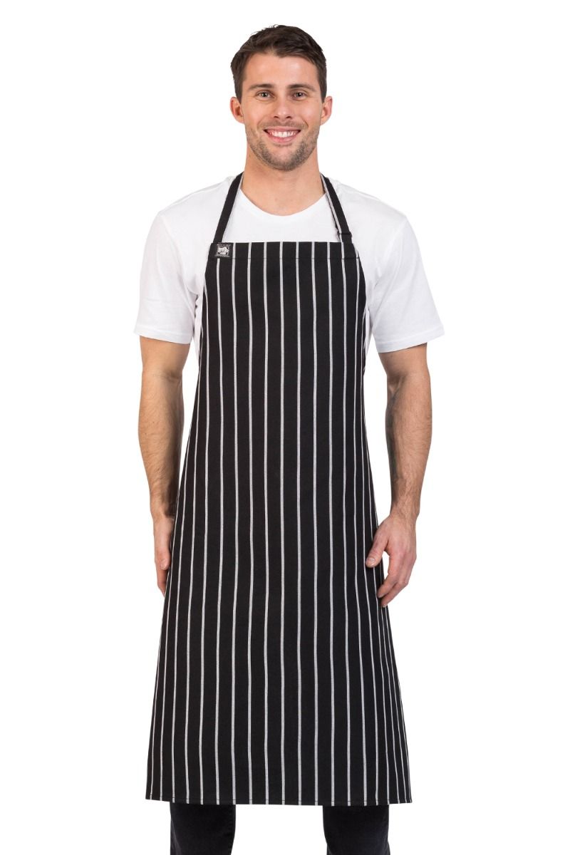 Aussie Chef London Bib Apron Black/White