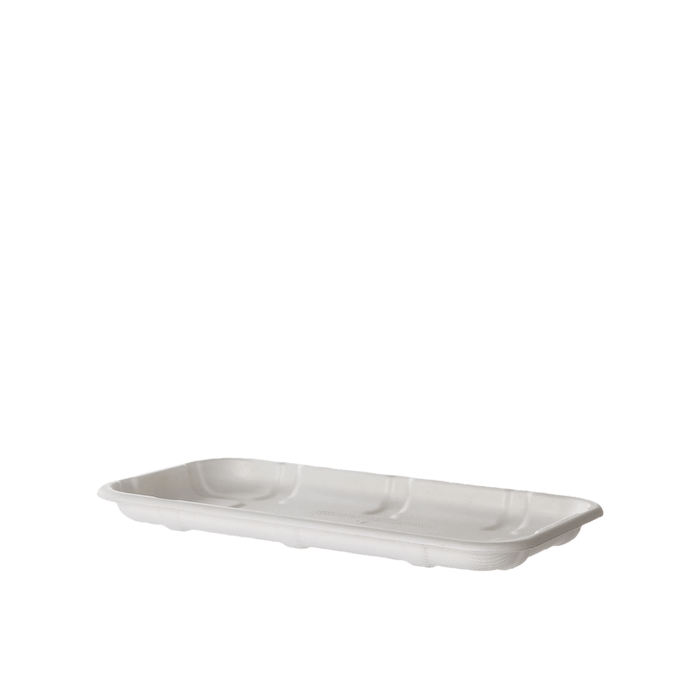 SUGARCANE MEAT &amp; PRODUCE TRAY, 8.5x4.75x0.5in (600)