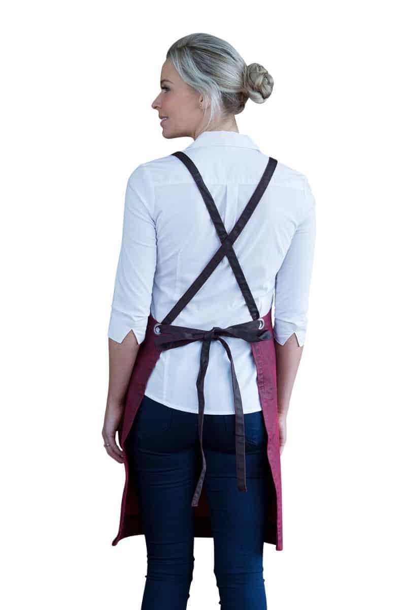 Aussie Chef Outback Denim Bib Apron Maple