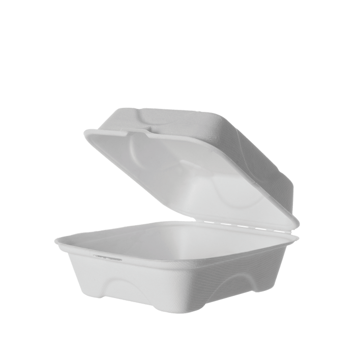SUGARCANE BURGER CLAMSHELL, 6x6x3in (500)