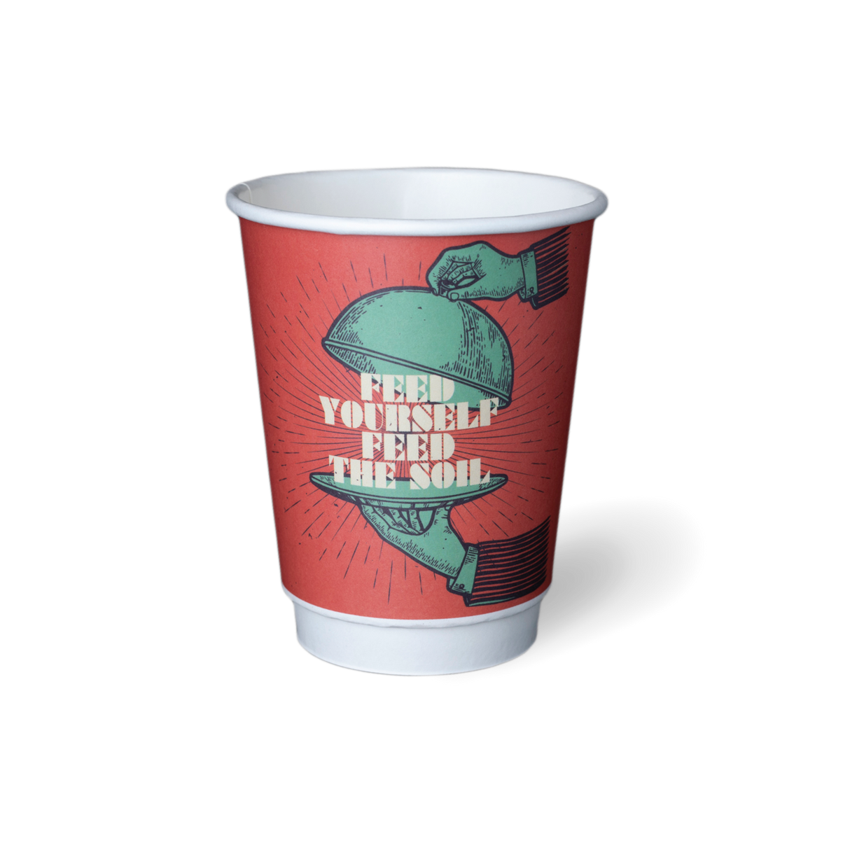 Coffee Cup Double Wall 'Grasp The Moment' 12oz (500)