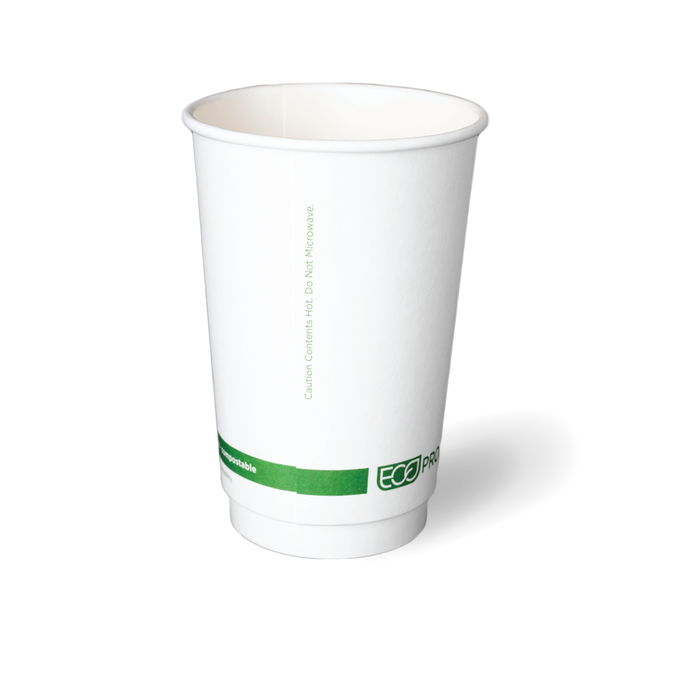 16OZ
  DOUBLE WALL White PLA Hot Cup (500)