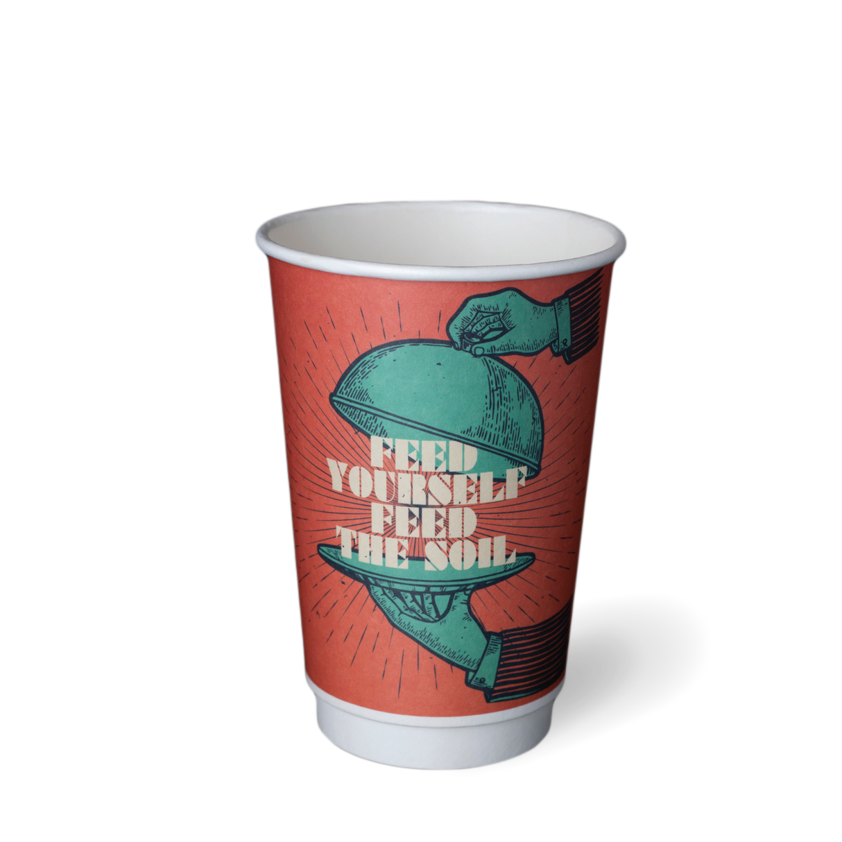 16OZ DOUBLE WALL 'Grasp The Moment' PLA Hot Cup (500)