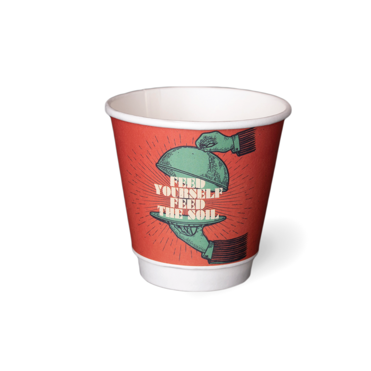 8Oz DOUBLE WALL 'Grasp The Moment' PLA Hot Cup (500)