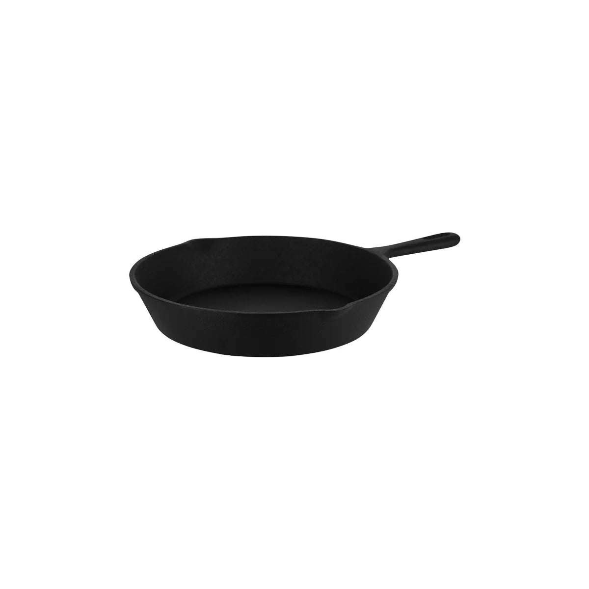 Frypan Cast Iron Round with Spout 260x45mm – Chefs Co.
