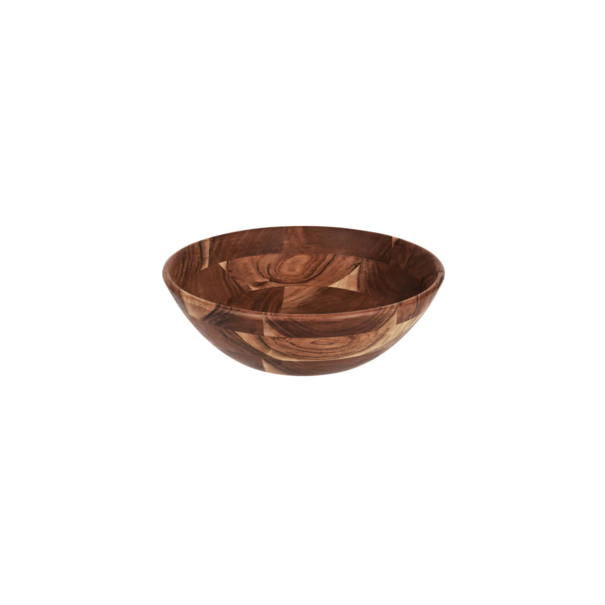 Serve Natural Acacia Round Display Bowl Deep 355x110mm