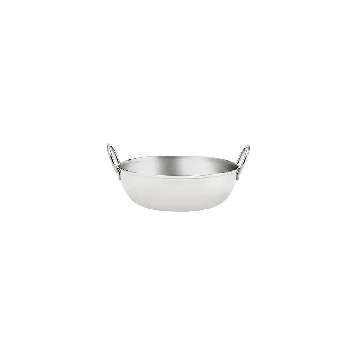 Kadai Bowl with Handles Stainless Steel 160x55mm