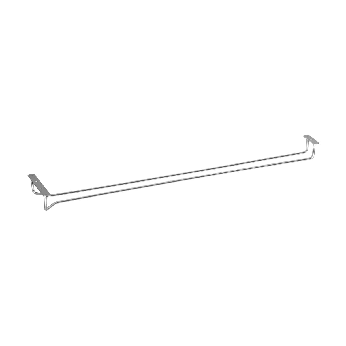 Glass Hanger Single Row Chrome