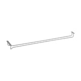 Glass Hanger Single Row Chrome