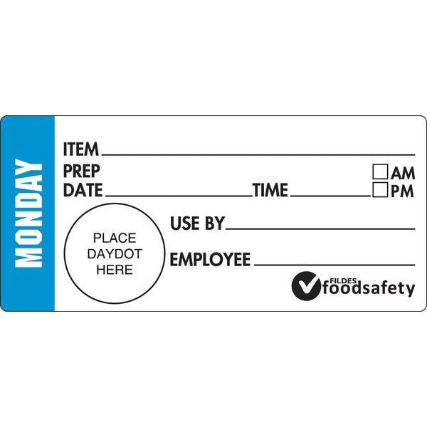 Durable 47 x 99mm Shelf Life - Monday
