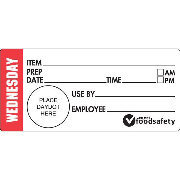 Durable 47 x 99mm Shelf Life - Wednesday