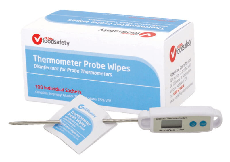 Thermometer Probe Wipes | 100 Sachets