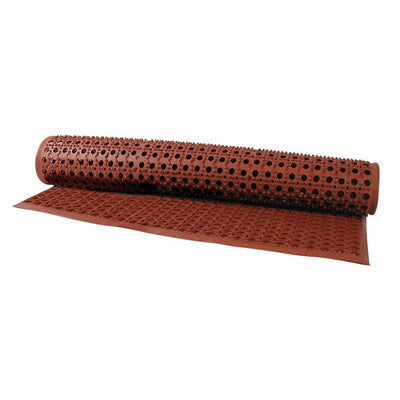 Rubber Mat-155x93cm / 5x3ft Terracotta