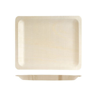 Rect. Plate Bio Wood 270x220mm (10/pk)