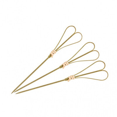 Skewer-heart Natural 150mm 100pkt