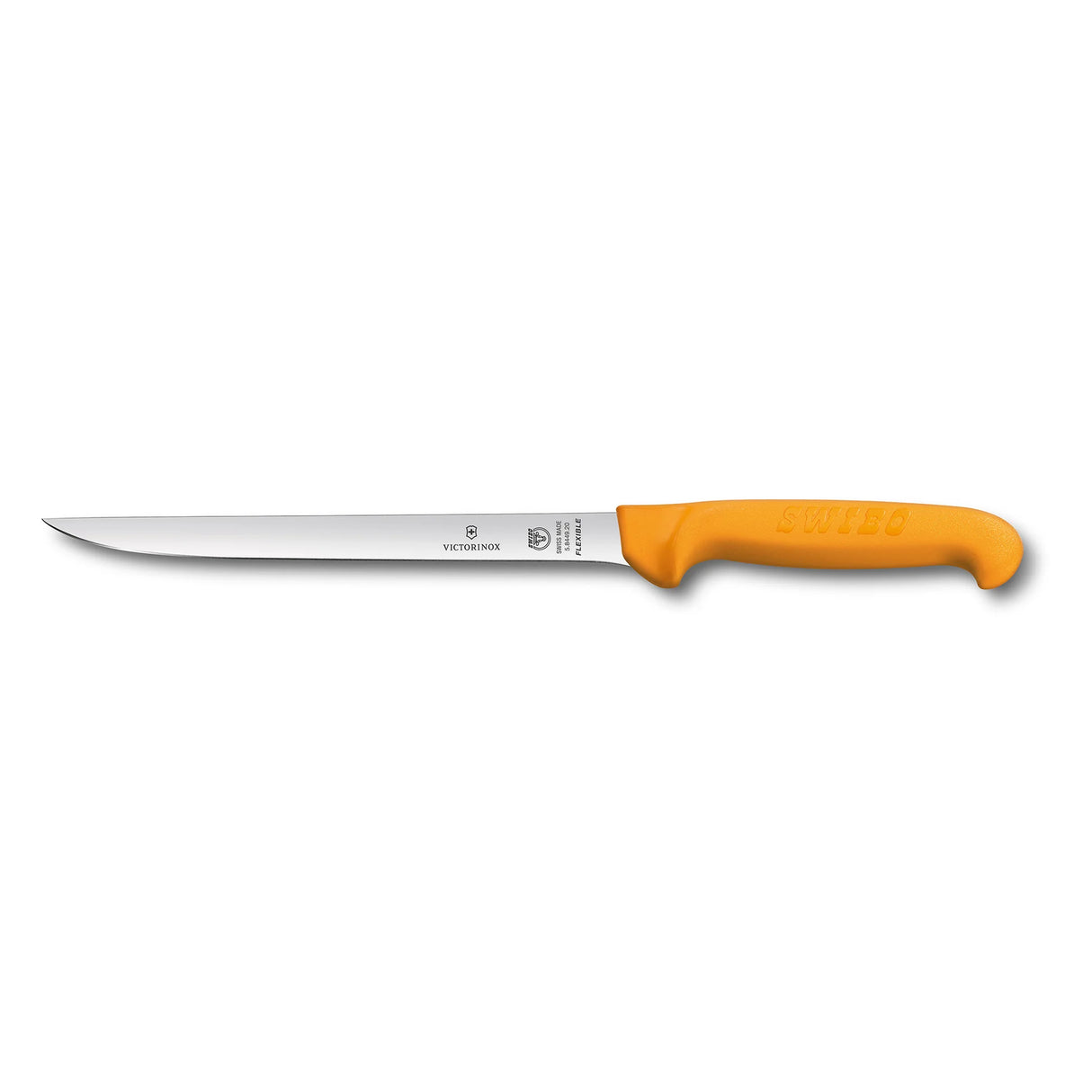 Swibo Filleting Knife 20cm Flex Blade Narrow Yellow Hdl