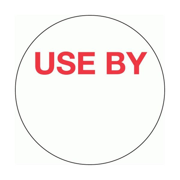 40mm Use By Label Round (500)