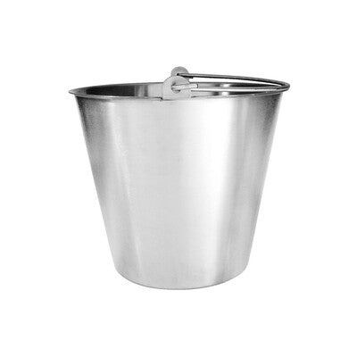 Bucket / Pail Stainless Steel With Handle 13lt