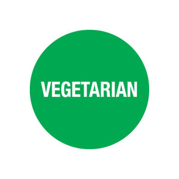 Removable 24mm Circle Vegetarian (Green)