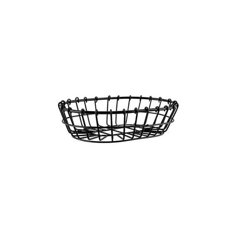 Chef Inox Coney Isl Oval Wire Basket Patina Blk 230x155x60mm