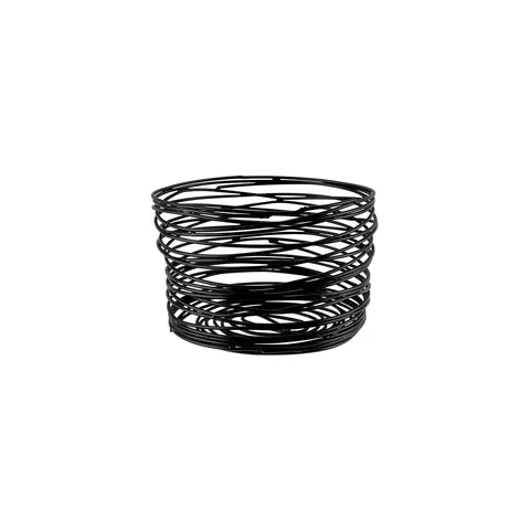 Chef Inox Coney Isl Round Wire Basket Patina Blk 180x115mm