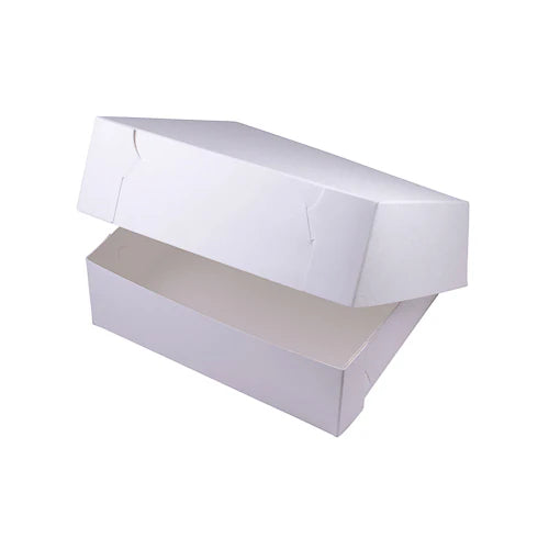 8x8x2.5 inch Premium White Cake Box (100 Pack)