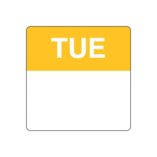 40mm Square | Day Of The Week Food Label