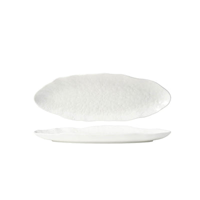 Tablekraft Fusion Lotus Oval Plate 333x113x25mm White