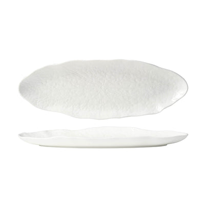 Tablekraft Fusion Lotus Oval Plate 388x132x30mm White