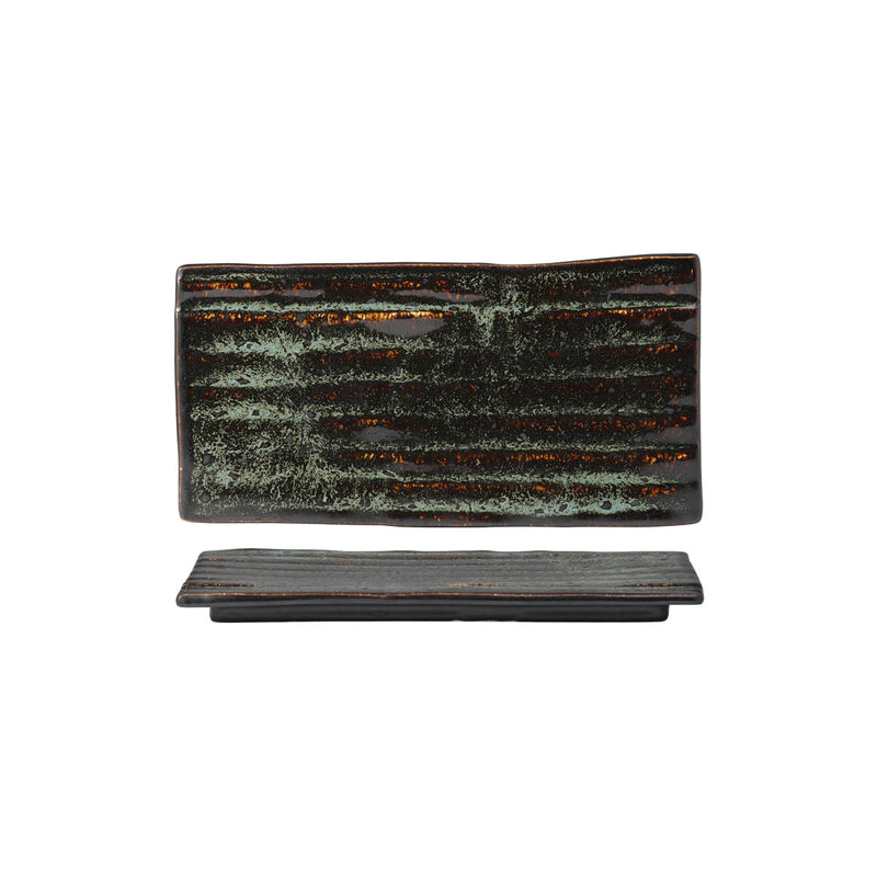 Tablekraft Fusion Sushi Plate 282x150x20mm Patina