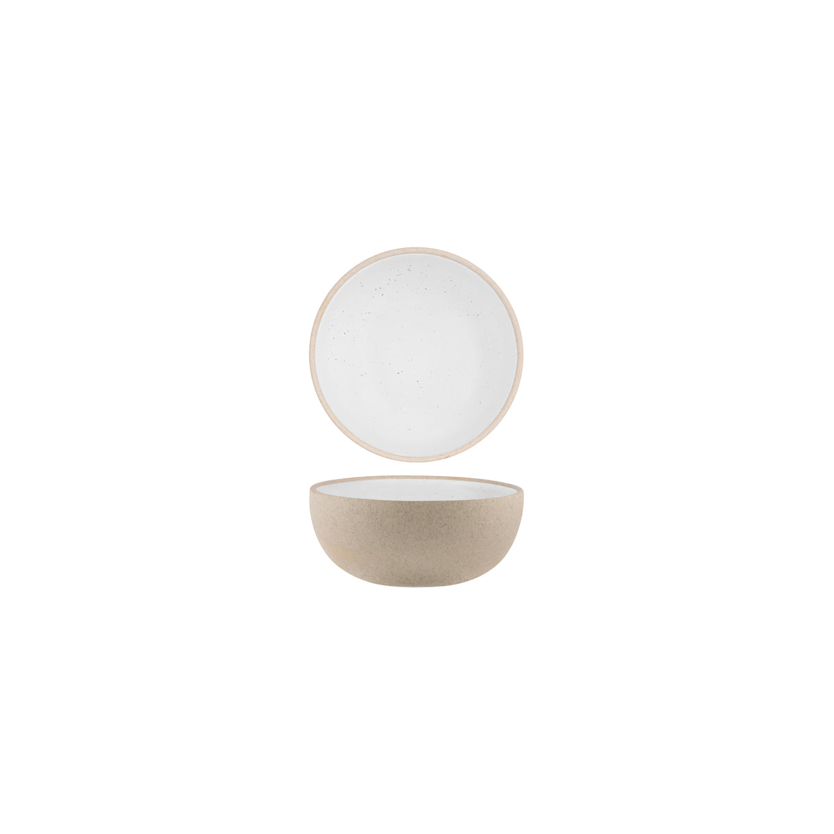 Tablekraft Soho Round Deep Bowl 120x50mm White Pebble
