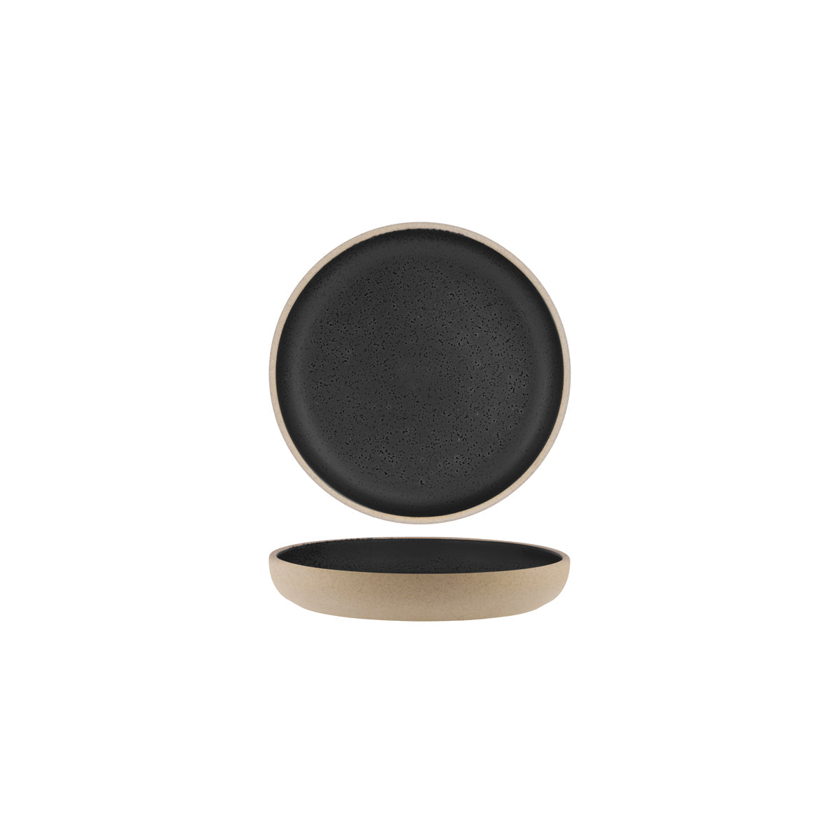 Tablekraft Soho Rnd Deep Coupe Plate 175x28mm Speckle Black
