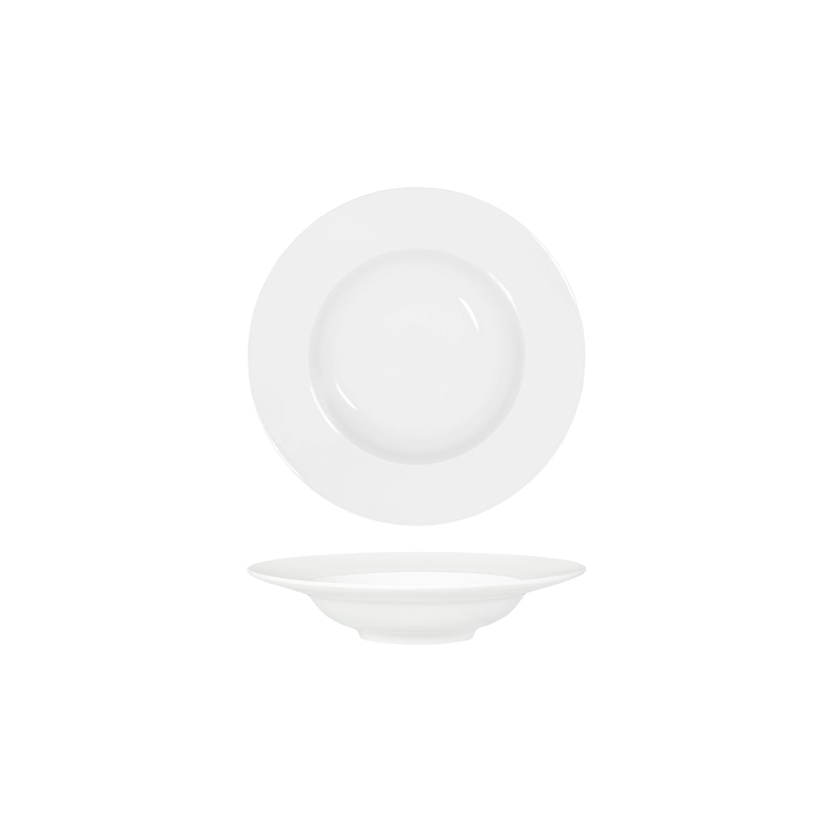 Tablekraft Core White Pasta Plate Wide Rim 225x48mm