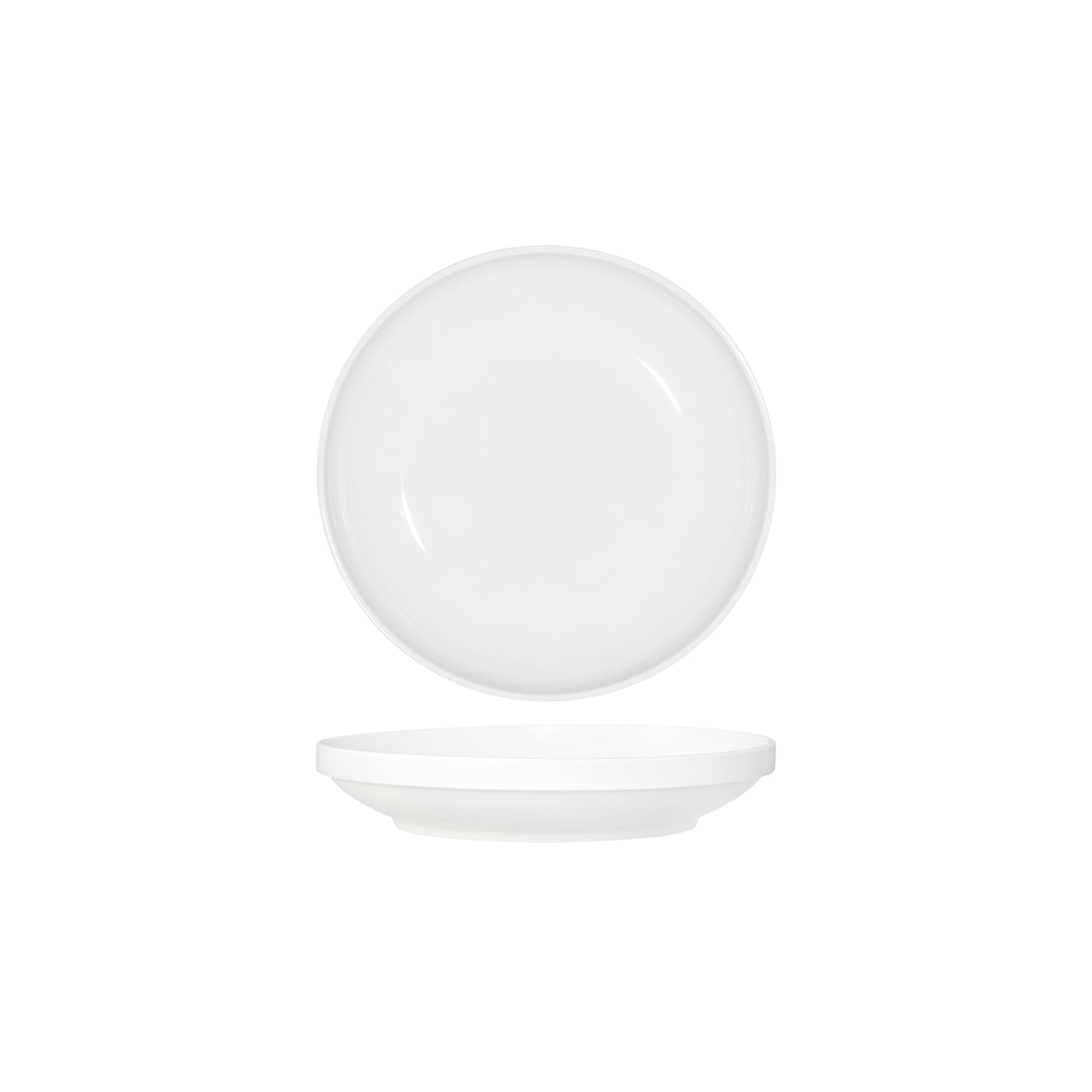 Tablekraft Core White Round Bowl Walled Lip 230x43mm