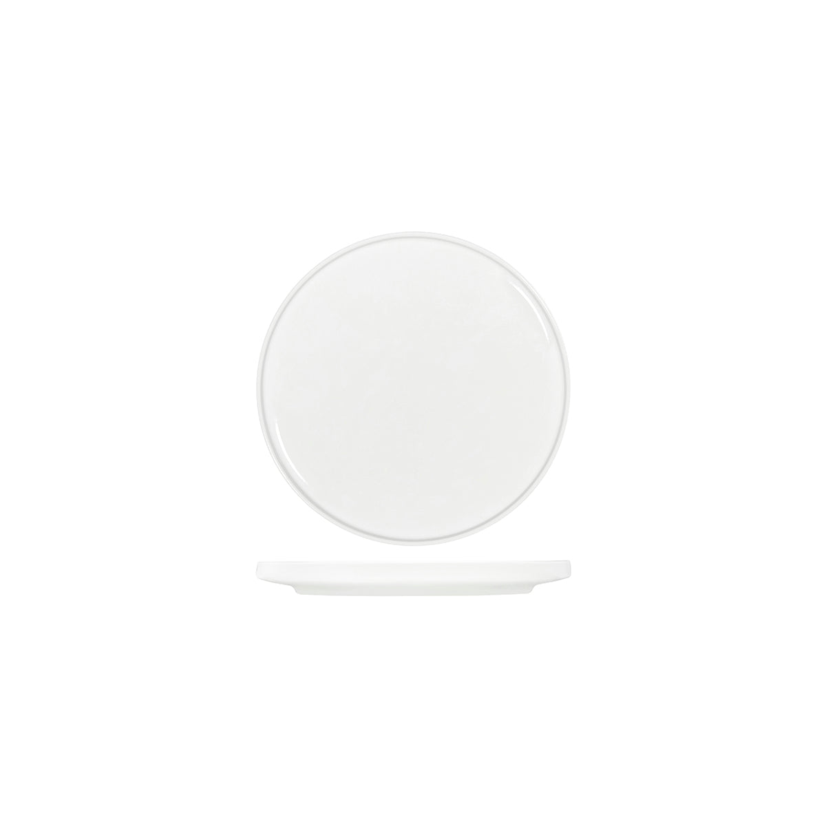 Tablekraft Core White Round Plate Walled Lip 200x23mm