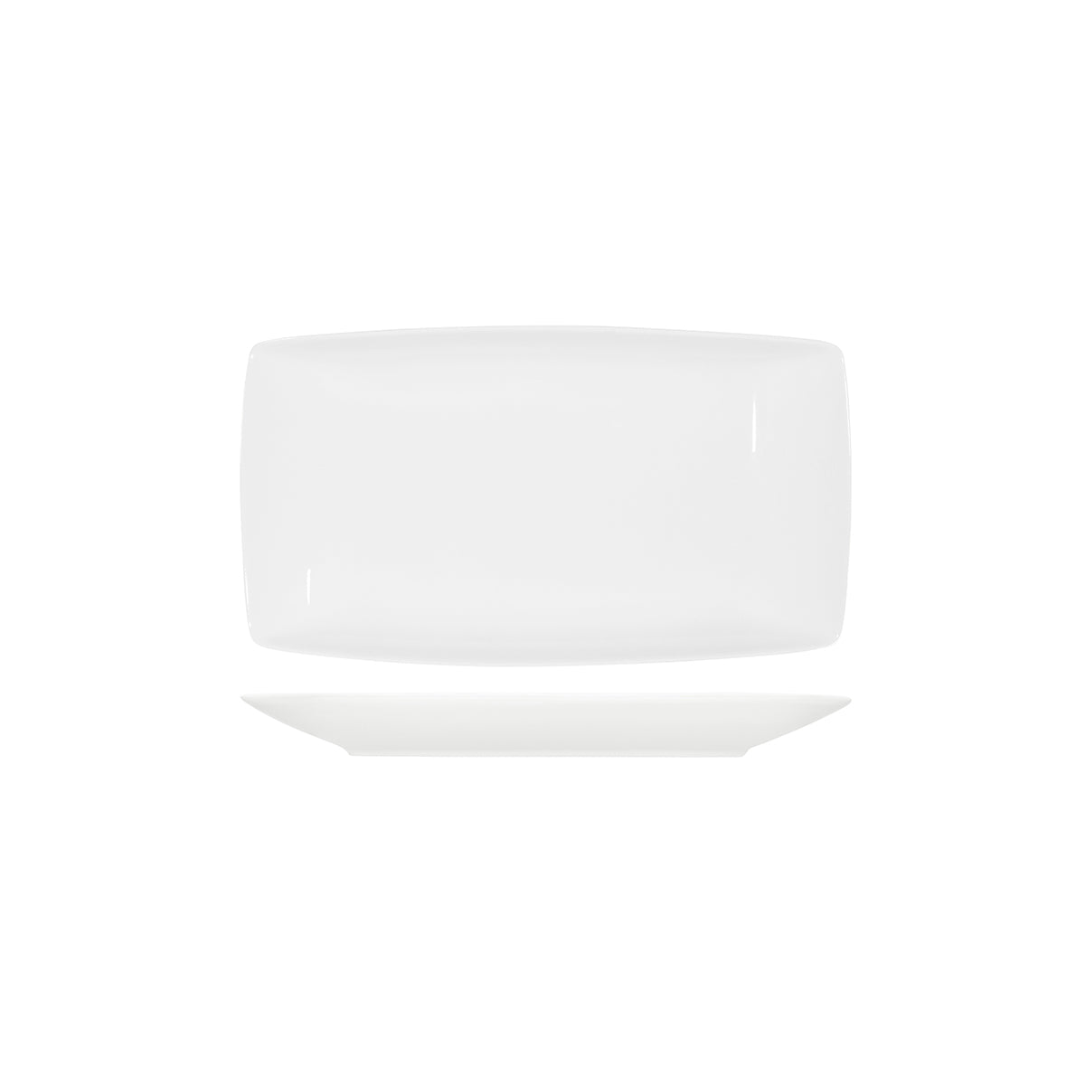 Tablekraft Core White Platter-rectangle Coupe 360x200x38mm