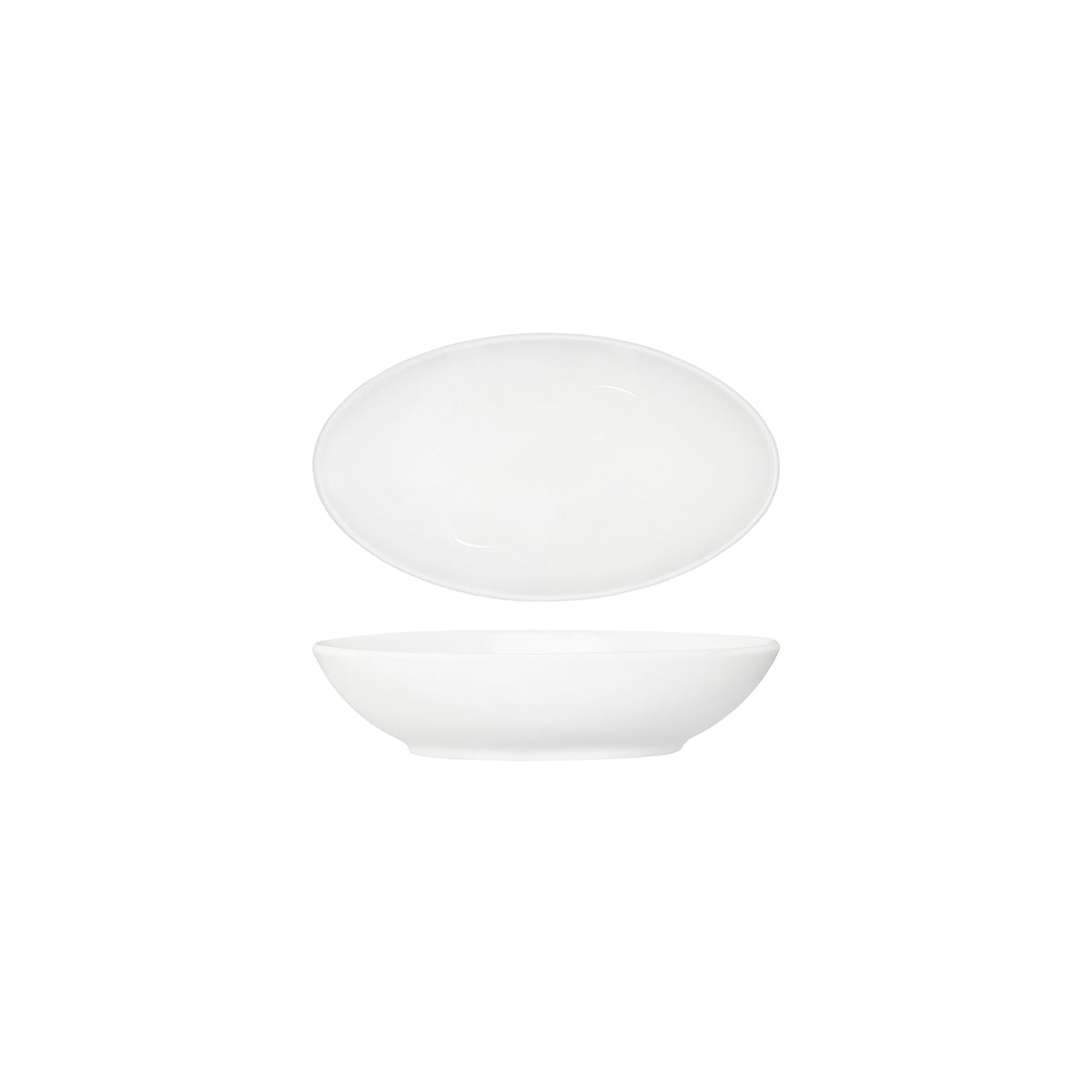 Tablekraft Core White Oval Salad Serving Bowl 230x135x55mm