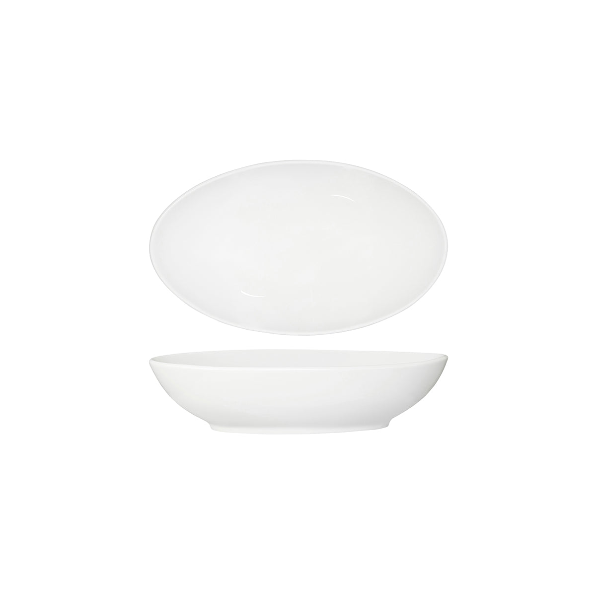 Tablekraft Core White Oval Salad Serving Bowl 305x185x70mm