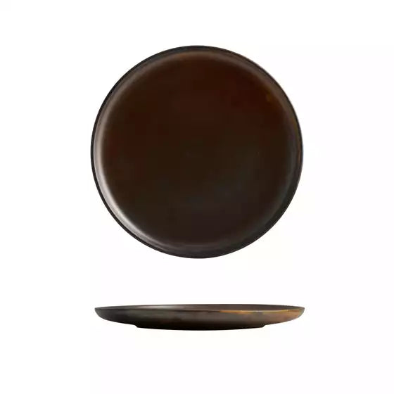 MODA PORCELAIN RUST ROUND PLATE 260MM (4/16)