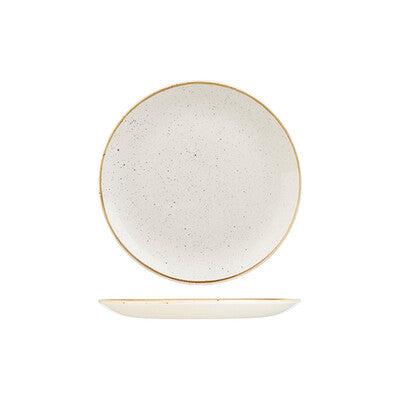 Churchill Stonecast Round Coupe Plate-217mm Ø Barley White