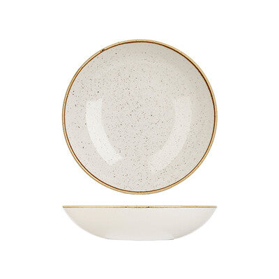 Churchill Stonecast Round Coupe Bowl-248mm Ø | 1136ml Barley White