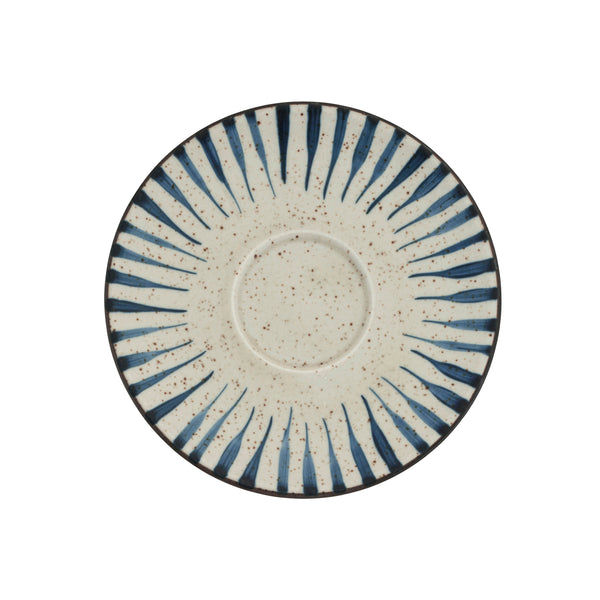 BREW POTTERY-BLUE FLAME SAUCER 167mm SUIT BW20045/24/59