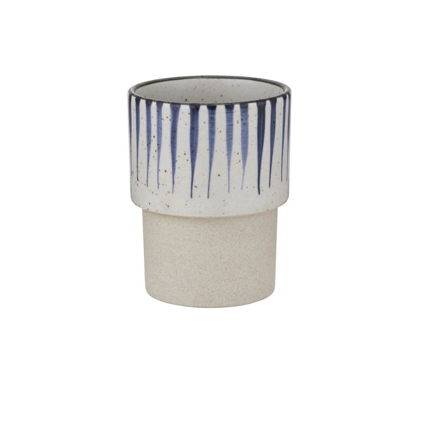 BREW POTTERY-BLUE FLAME TUMBLER STACK NO HDL 280ml