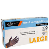 Capri Glove Blue Vinyl Large Powder Free