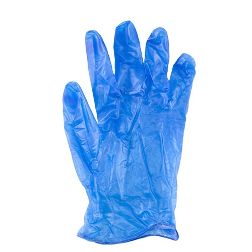 Capri Glove Blue Vinyl Extra Large Powder Free
