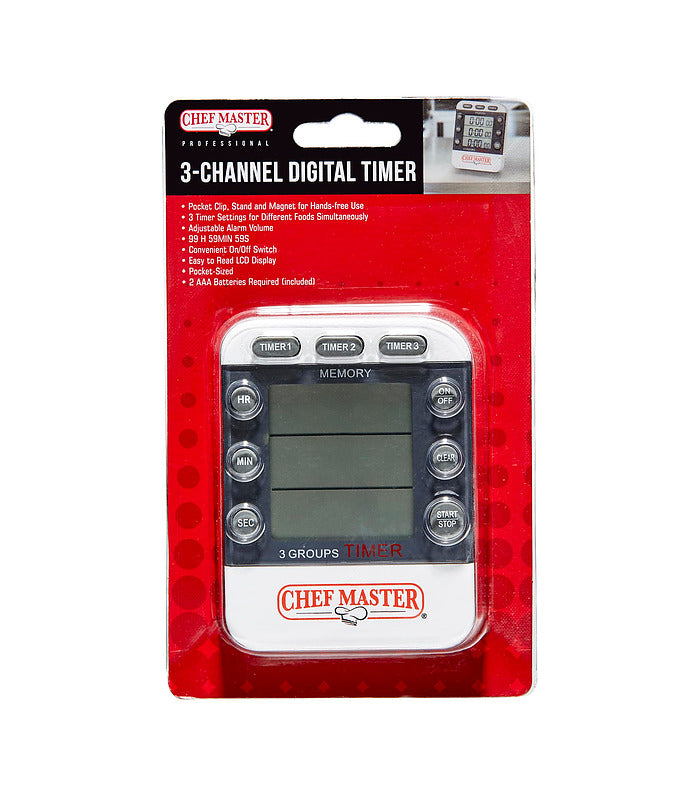 Chef Using Timer ChefMaster 3 Stage Timer – Chefs Co.
