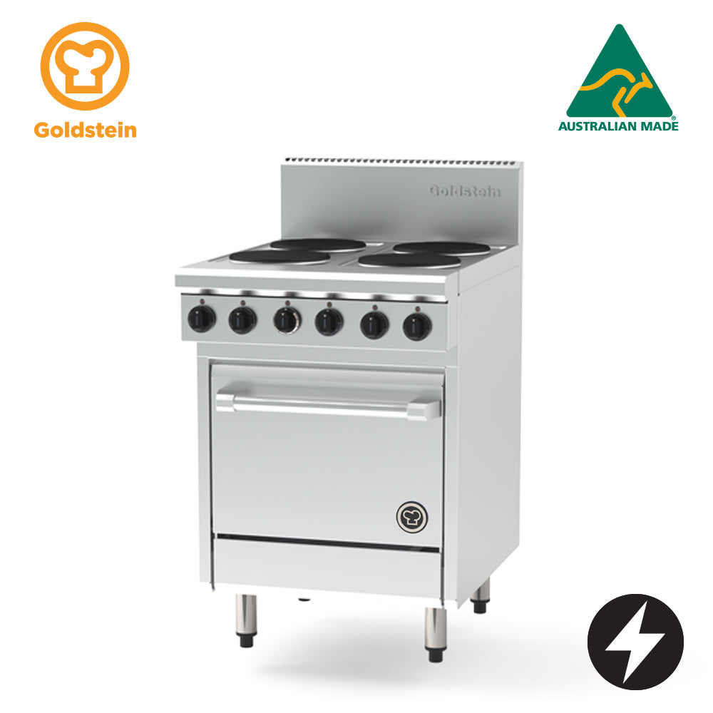 GOLDSTEIN Electric Range 4 x 2 kW solid plates, 20" static oven