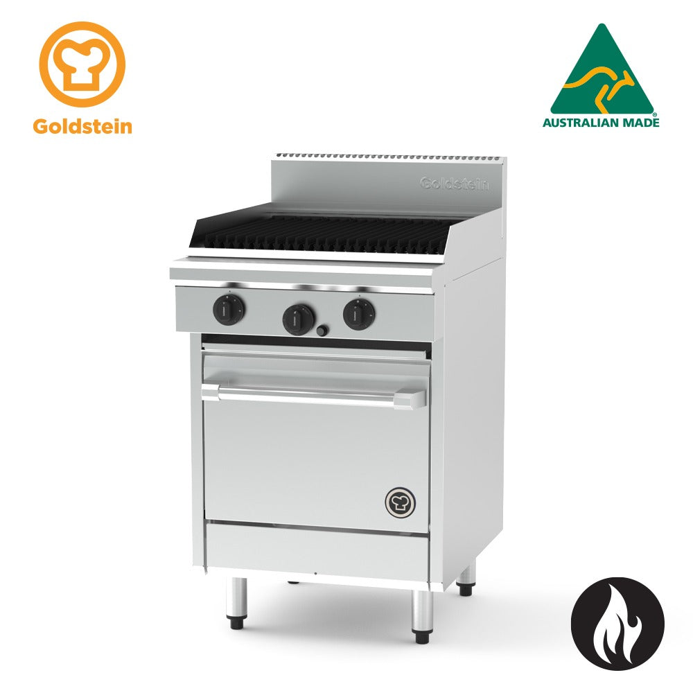 GOLDSTEIN Oven Range 610 x 510 mm BBQ, 20'' gas fan forced oven
