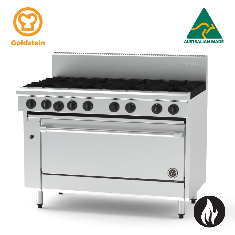GOLDSTEIN Combination Range 8 burners, 40'' static gas oven